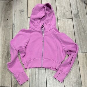 lululemon athletica Full Zip Scuba Pink Hoodie